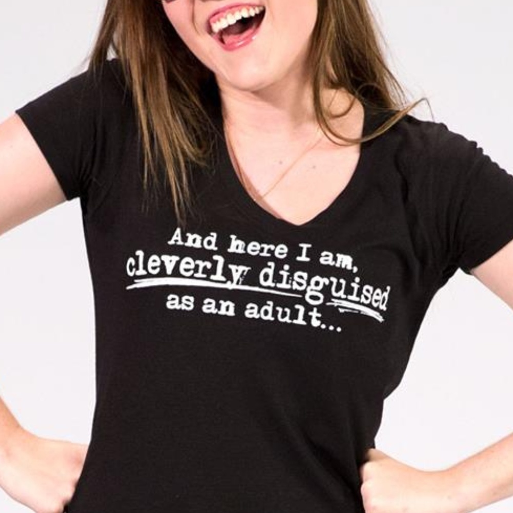 Graphic Tee V-neck women's shirt